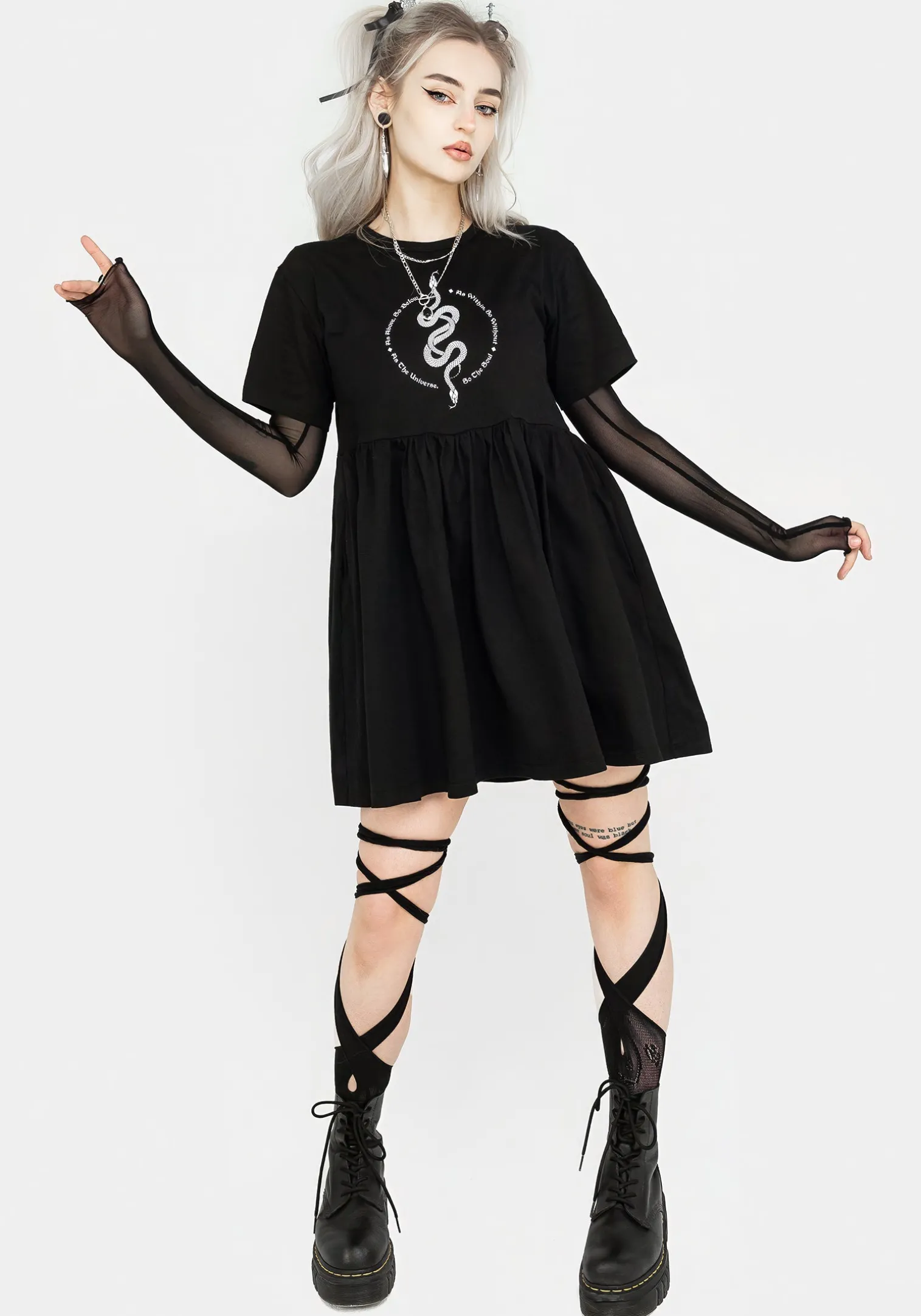 Hermetica Jersey Skater Dress