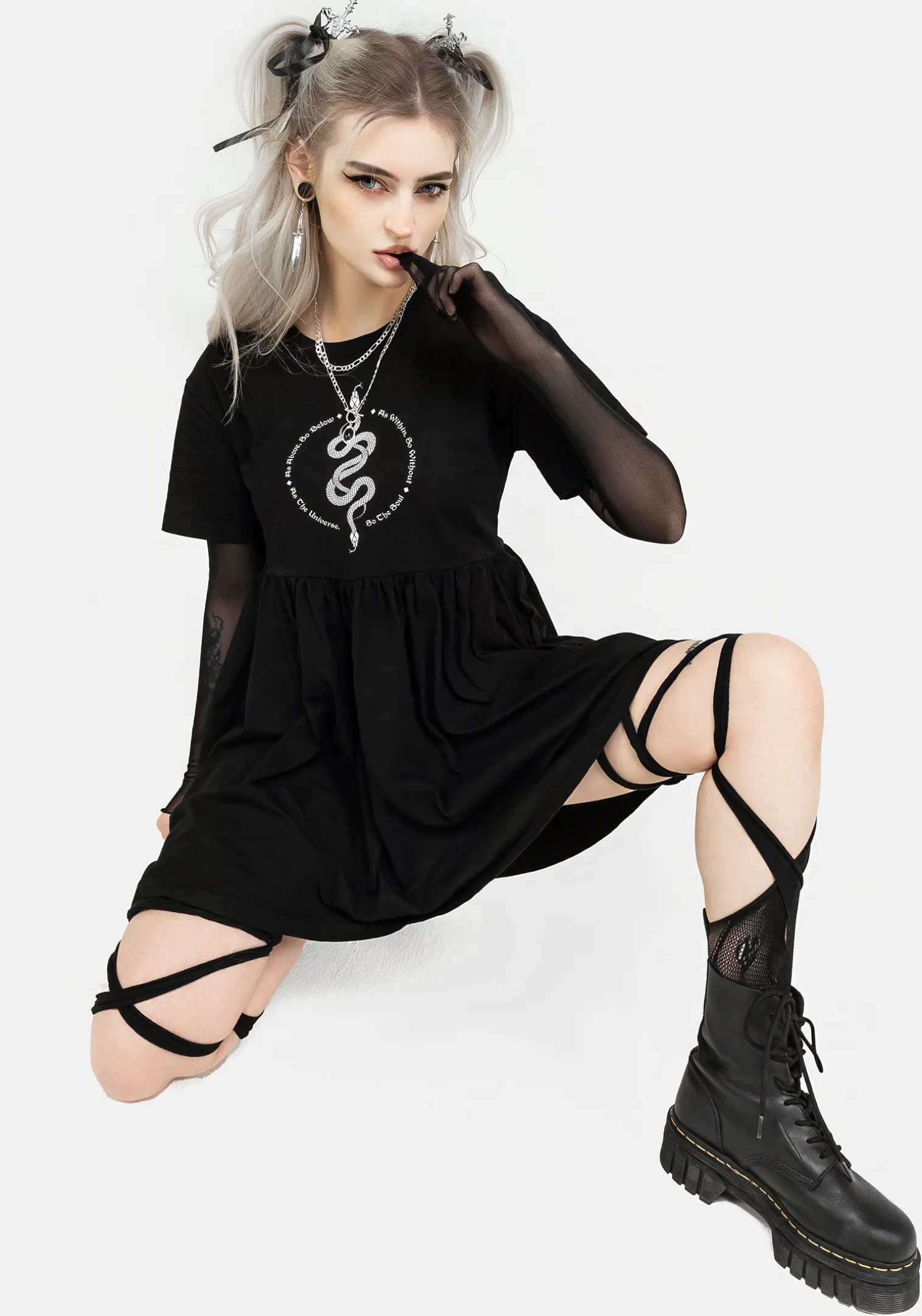 Hermetica Jersey Skater Dress