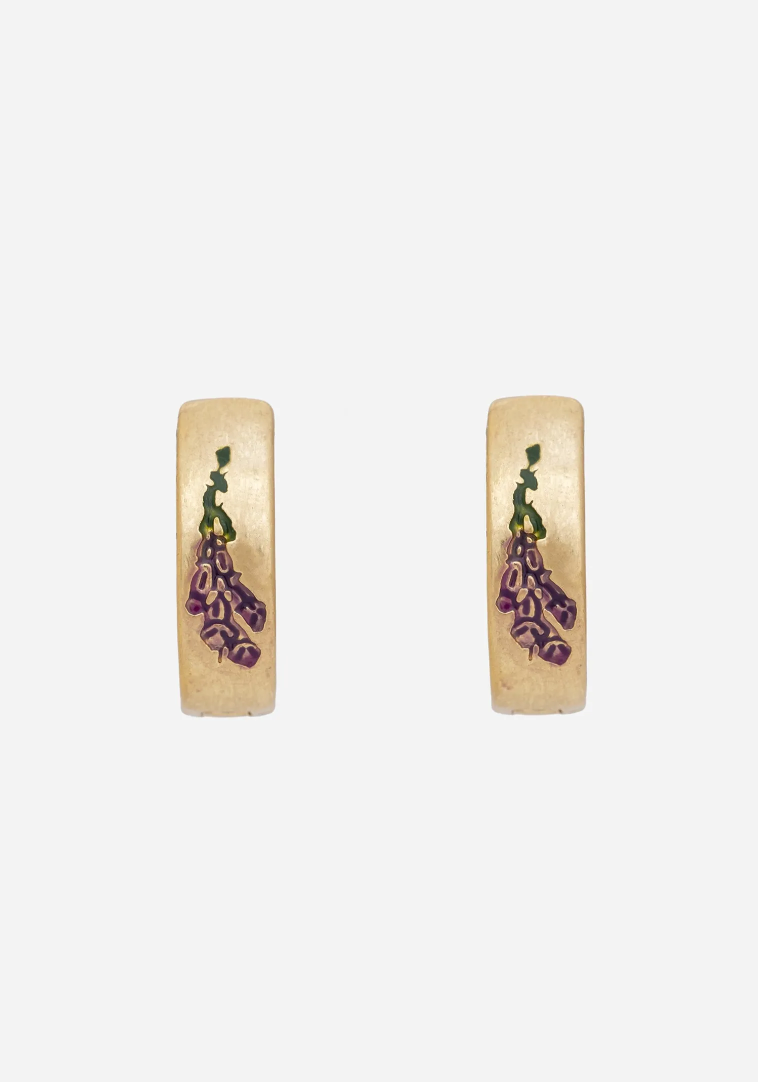 Hermia Foxglove Hoop Earrings