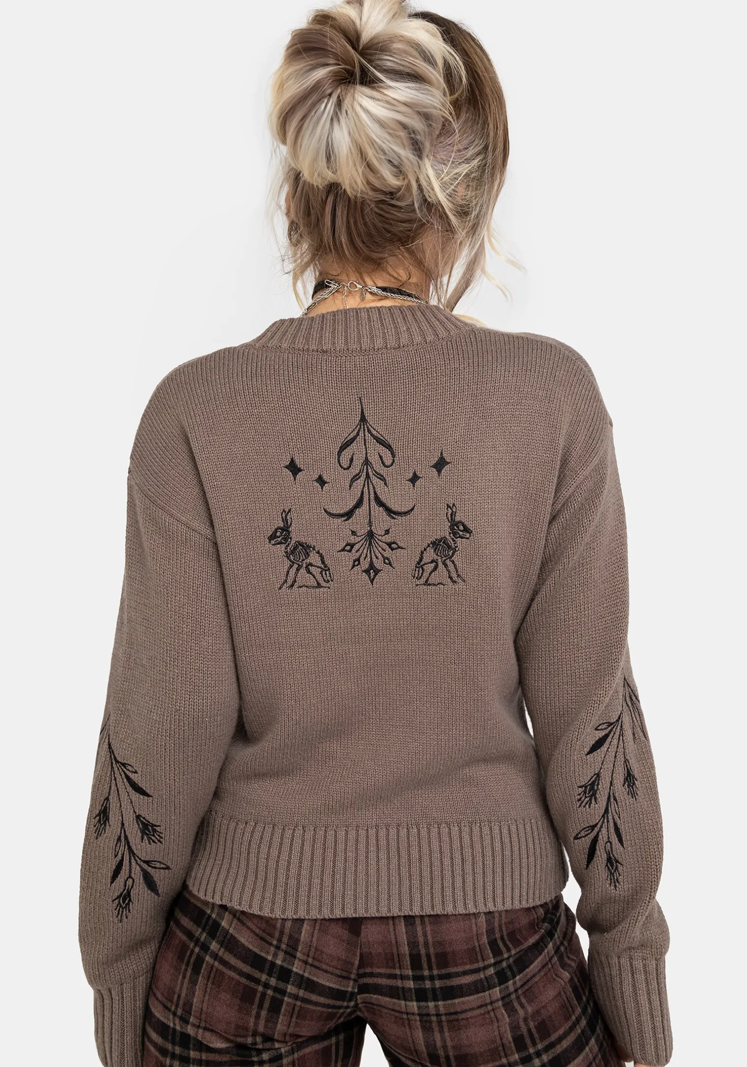 Hester Embroidered Knit Cardigan