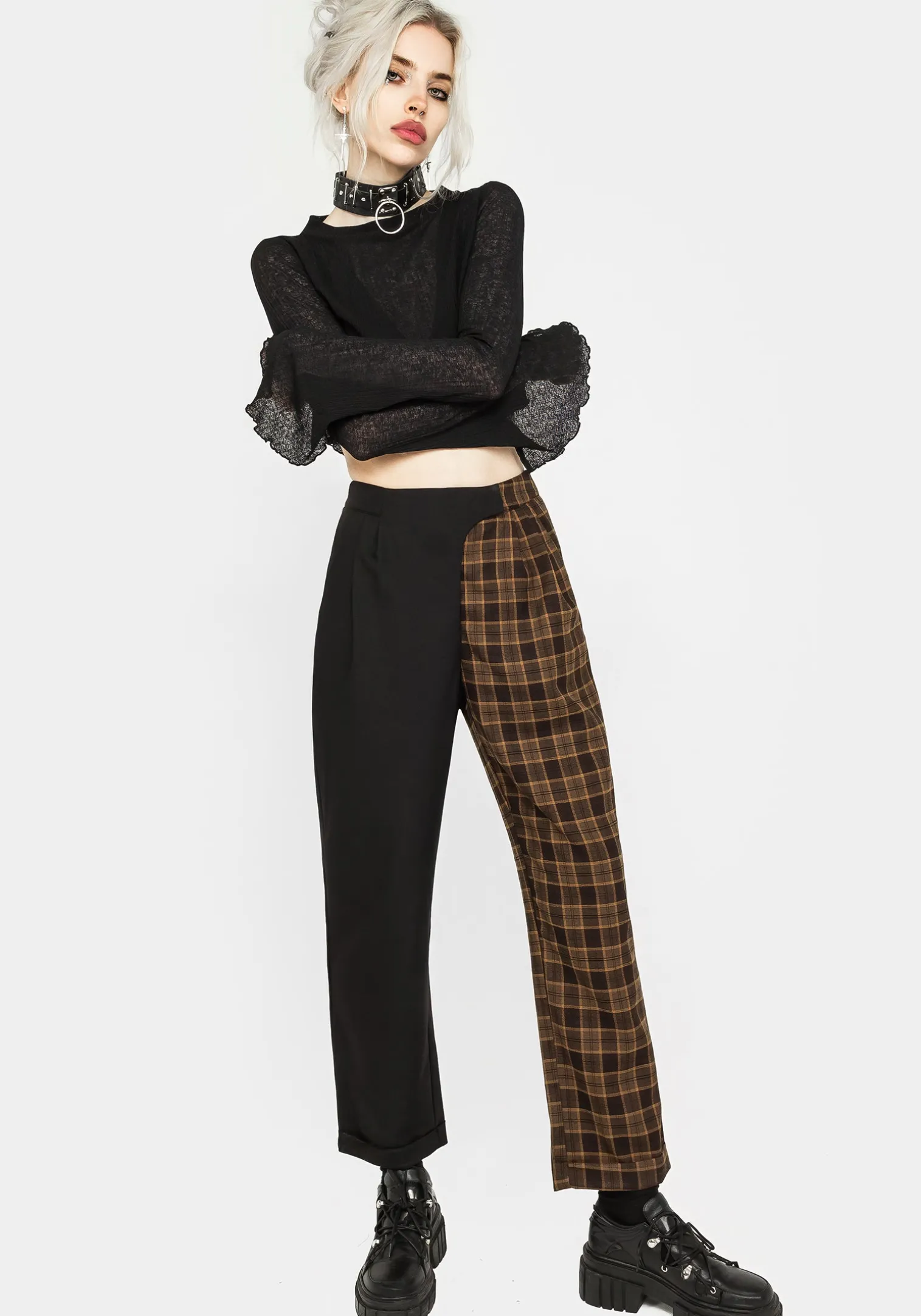 Hickory Check Tailored Trousers