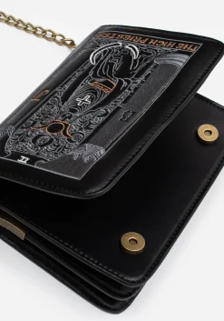 High Priestess Embroidered Crossbody Clutch Bag