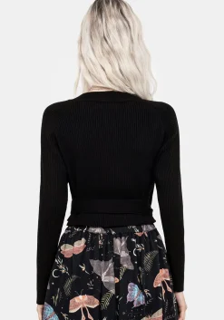 Holda Rib Knit Wrap Cardigan