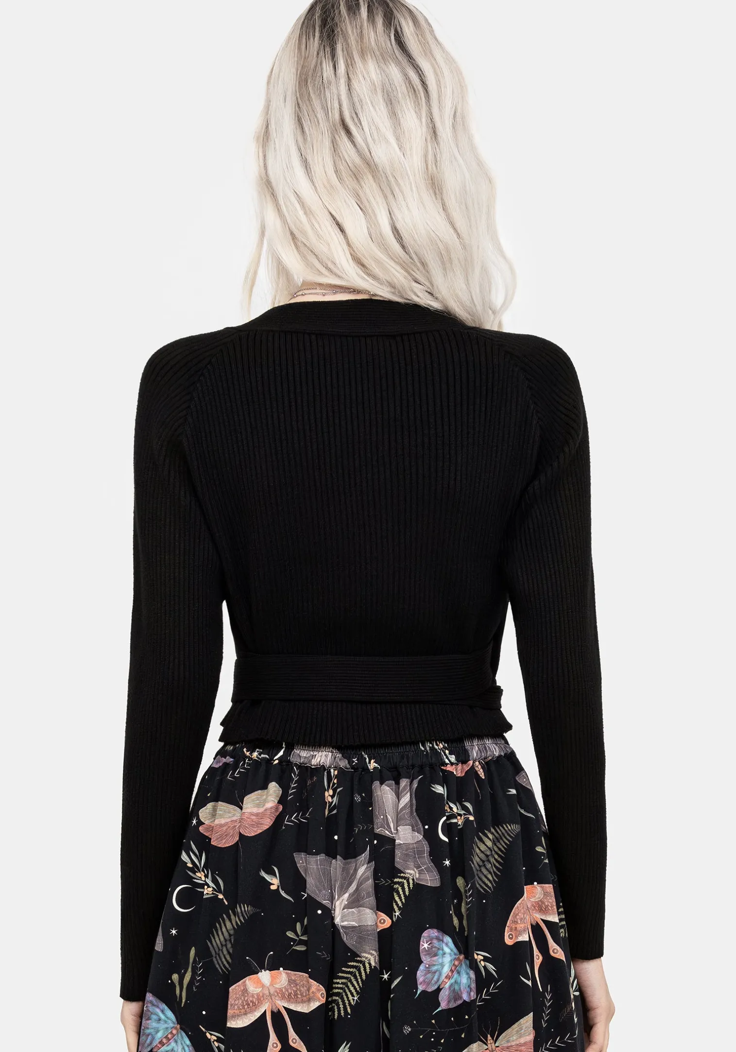 Holda Rib Knit Wrap Cardigan