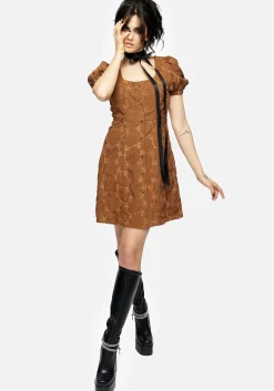 Honeysuckle Puff Sleeve Mini Dress
