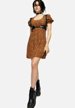 Honeysuckle Puff Sleeve Mini Dress