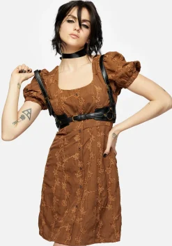 Honeysuckle Puff Sleeve Mini Dress