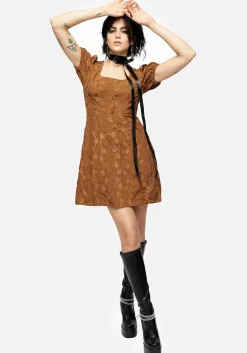 Honeysuckle Puff Sleeve Mini Dress