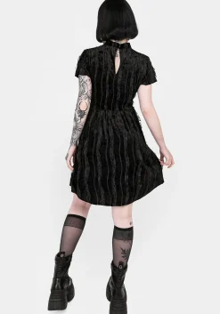 Imogen Velour Mini Dress