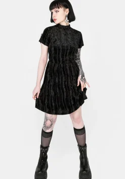Imogen Velour Mini Dress