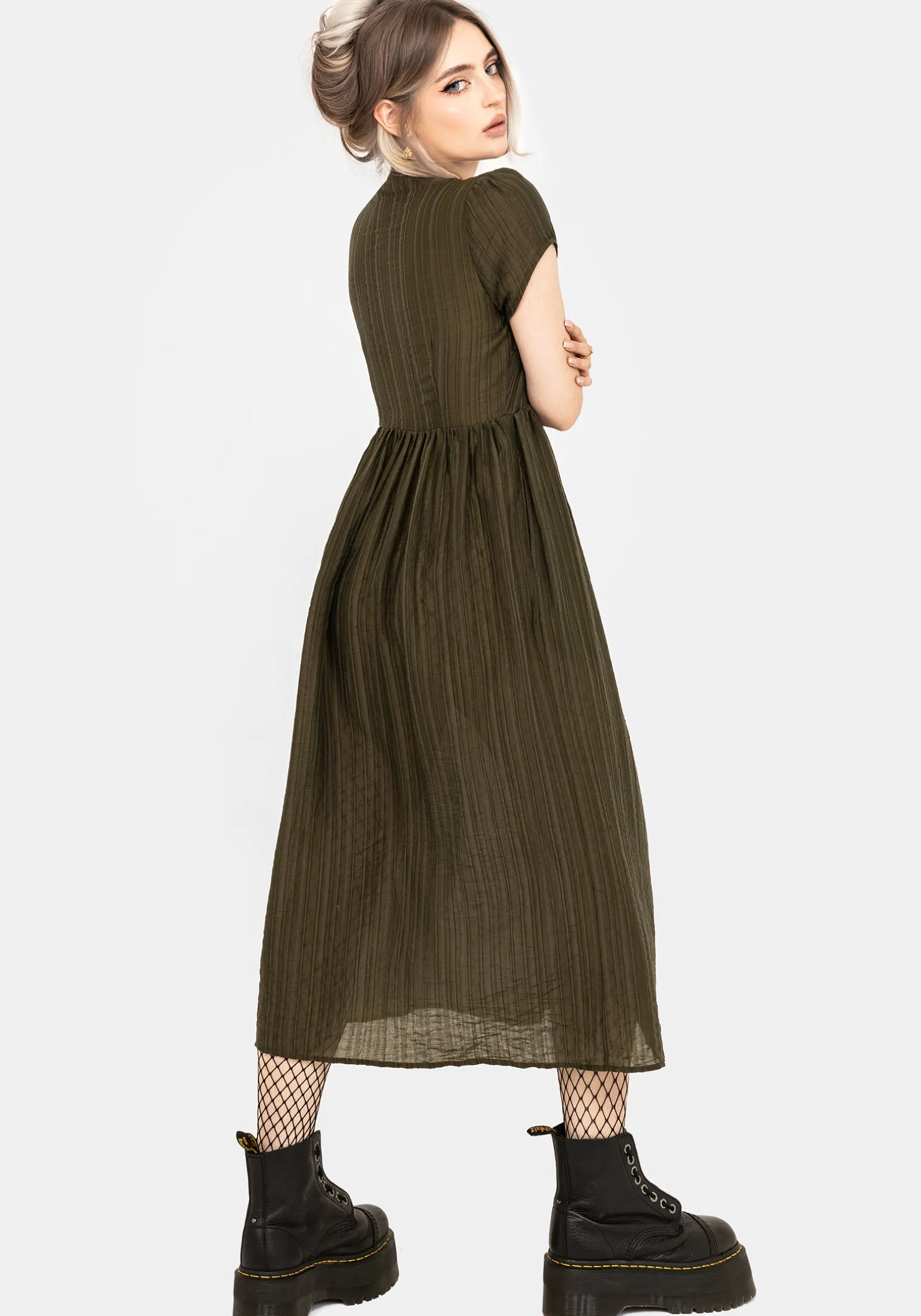 Infinity Button Up Midaxi Dress