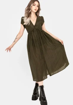 Infinity Button Up Midaxi Dress