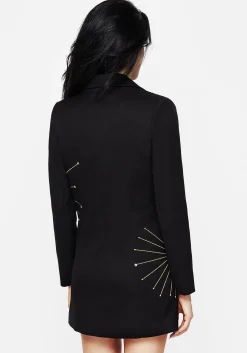Ingrid Hand Embroidered Applique Blazer Dress
