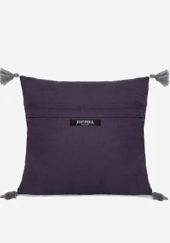 Iris Rope Embroidery Throw Cushion