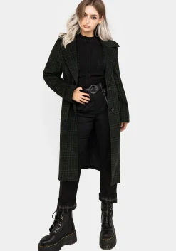 Jackdaw Check Wool Blend Duster Coat