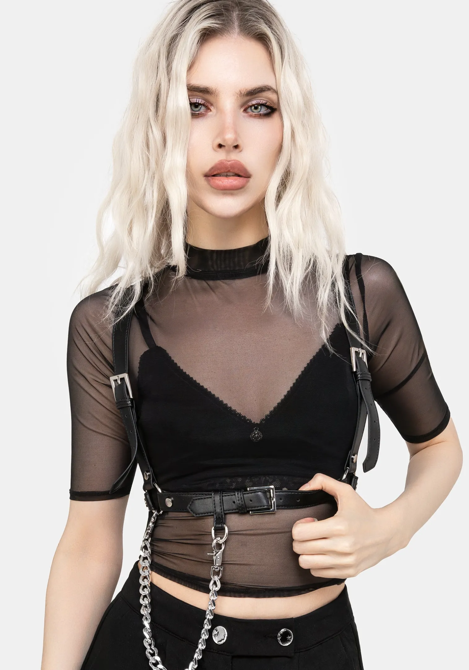 Jinx Mesh Short Sleeve Top