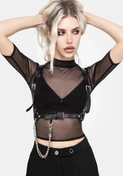 Jinx Mesh Short Sleeve Top