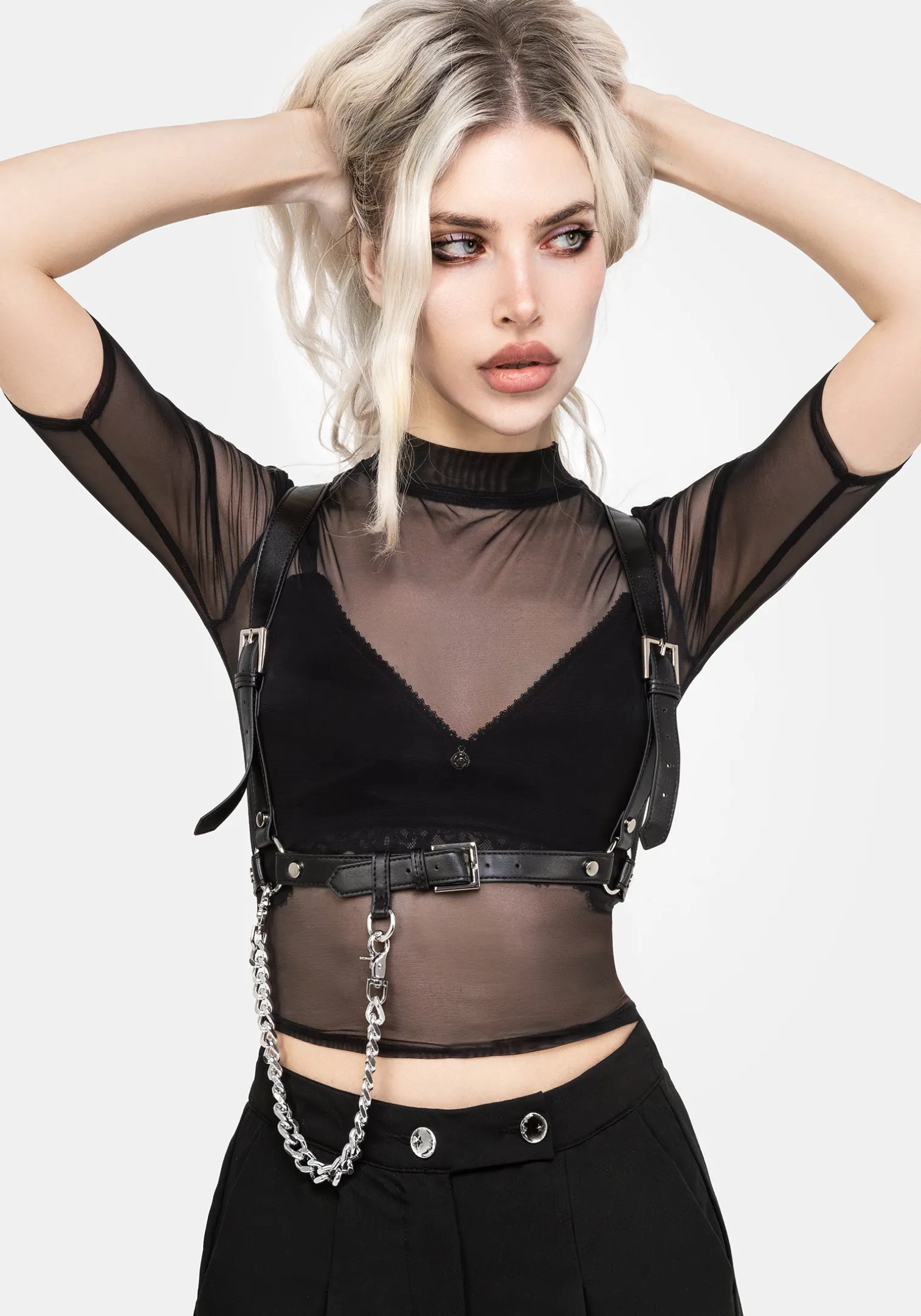 Jinx Mesh Short Sleeve Top
