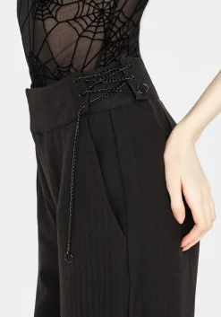 Juno Straight Leg Chain Detail Trousers