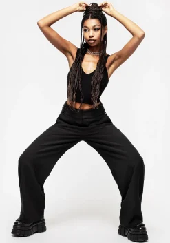 Juno Straight Leg Chain Detail Trousers