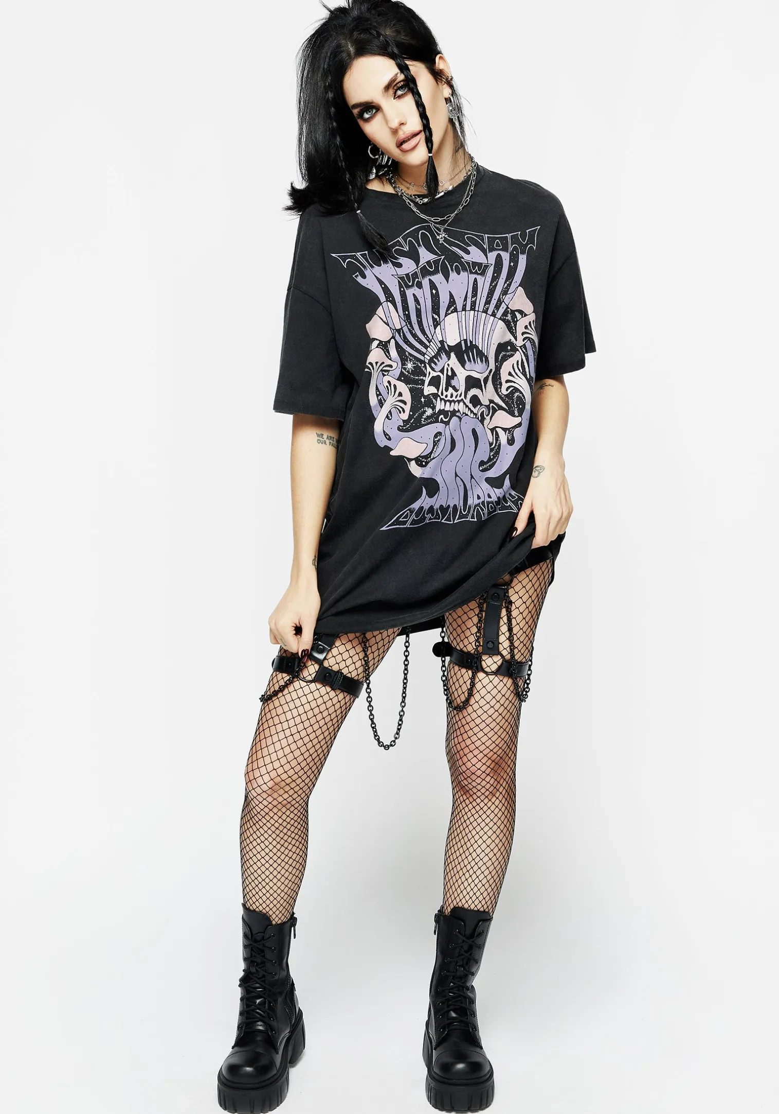 Just Say Know Mushroom Tee Dress