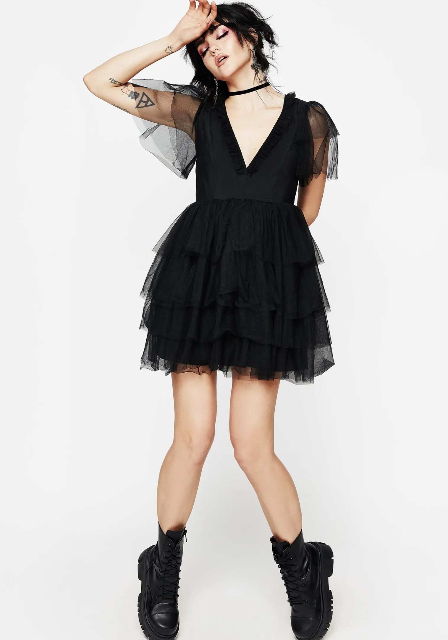 Krysta Tulle Mini Dress