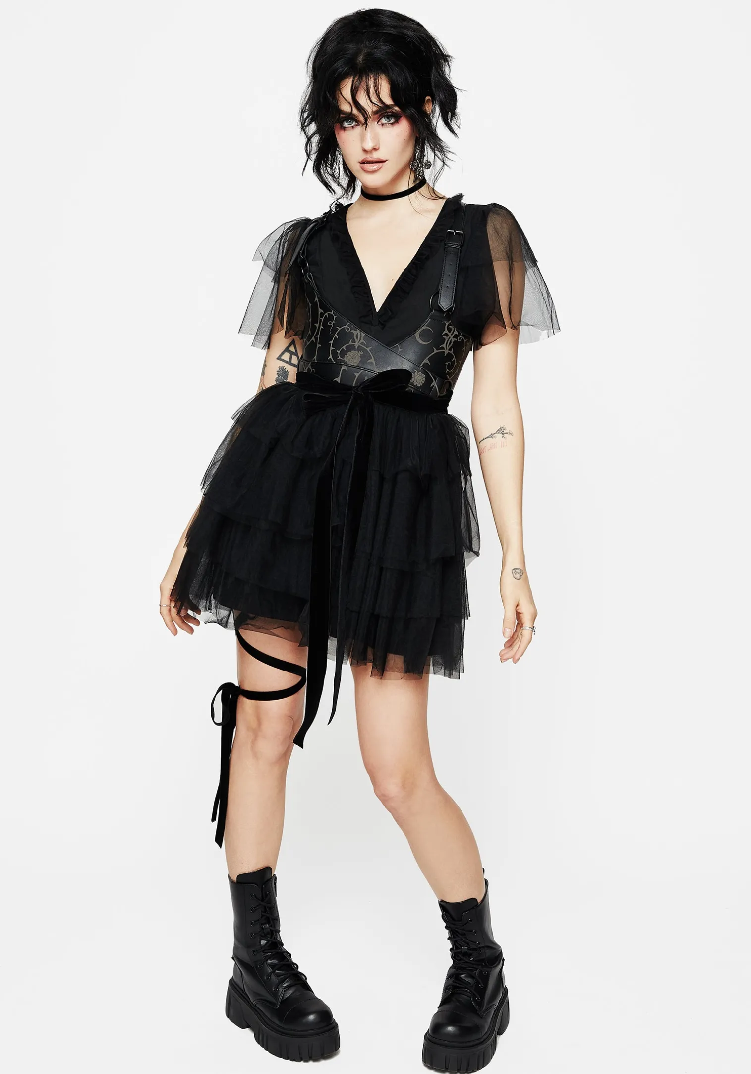 Krysta Tulle Mini Dress