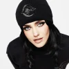 Lachrymose Embroidered Knit Beanie