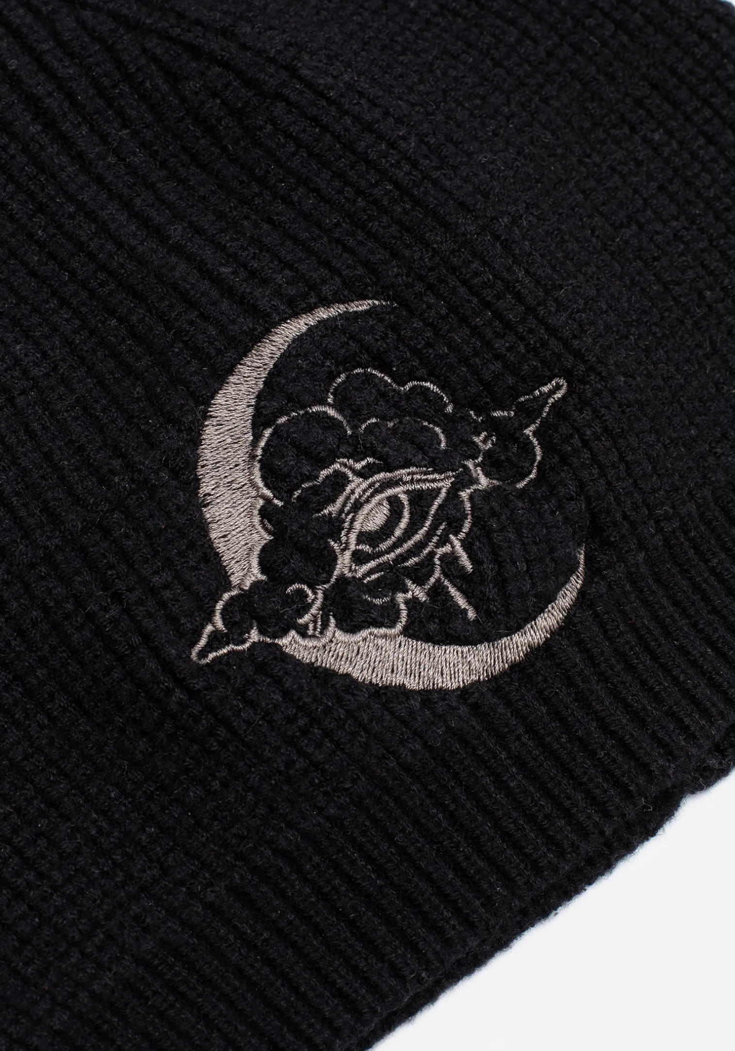 Lachrymose Embroidered Knit Beanie
