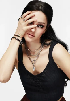 Larkin Spear Layered Chain Necklace
