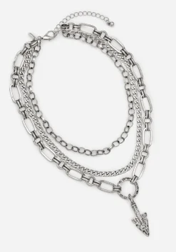 Larkin Spear Layered Chain Necklace
