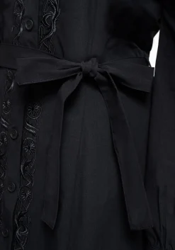 Letavia Embroidered Mini Shirt Dress