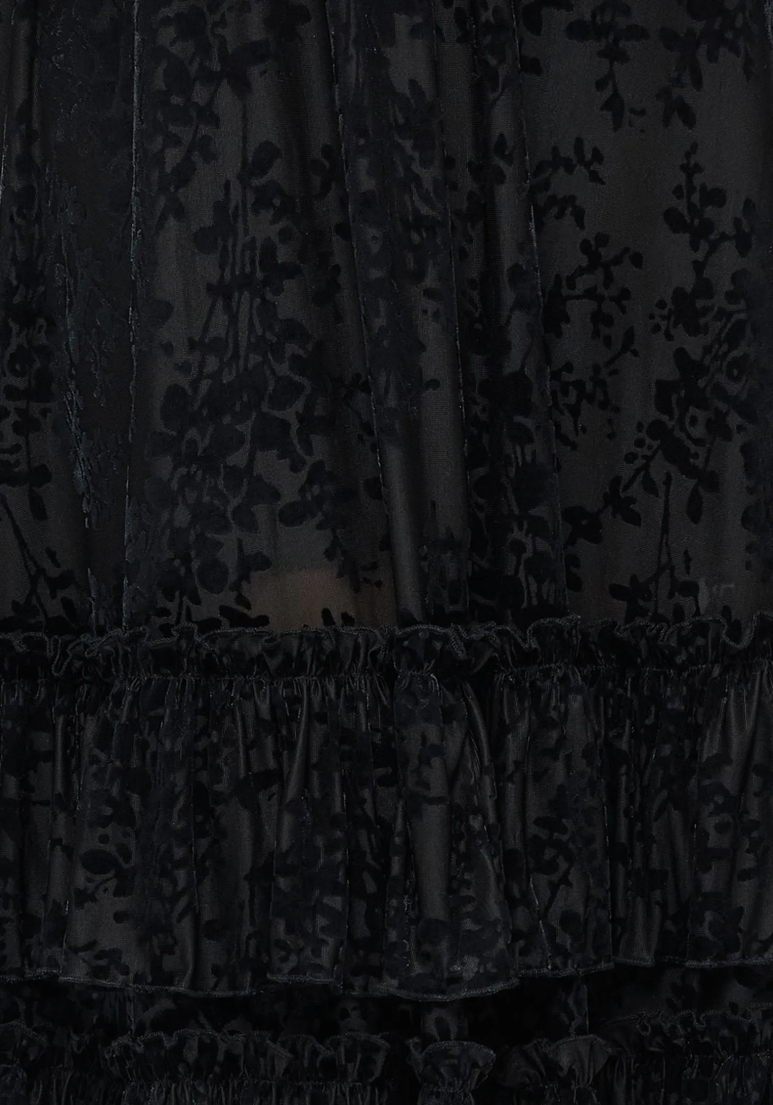 Lilias Devoré Tiered Maxi Dress
