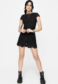 Litha Cotton Shirred Boat Neck Tee