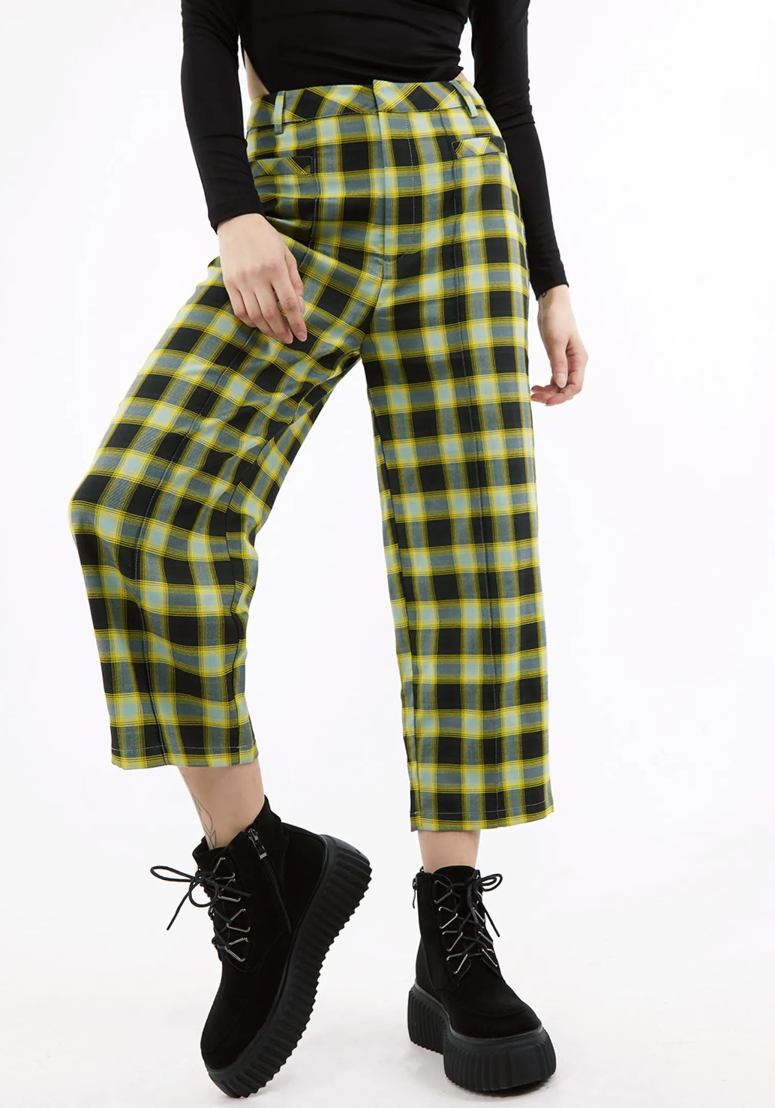 Louvers Tailored Crop Trouser