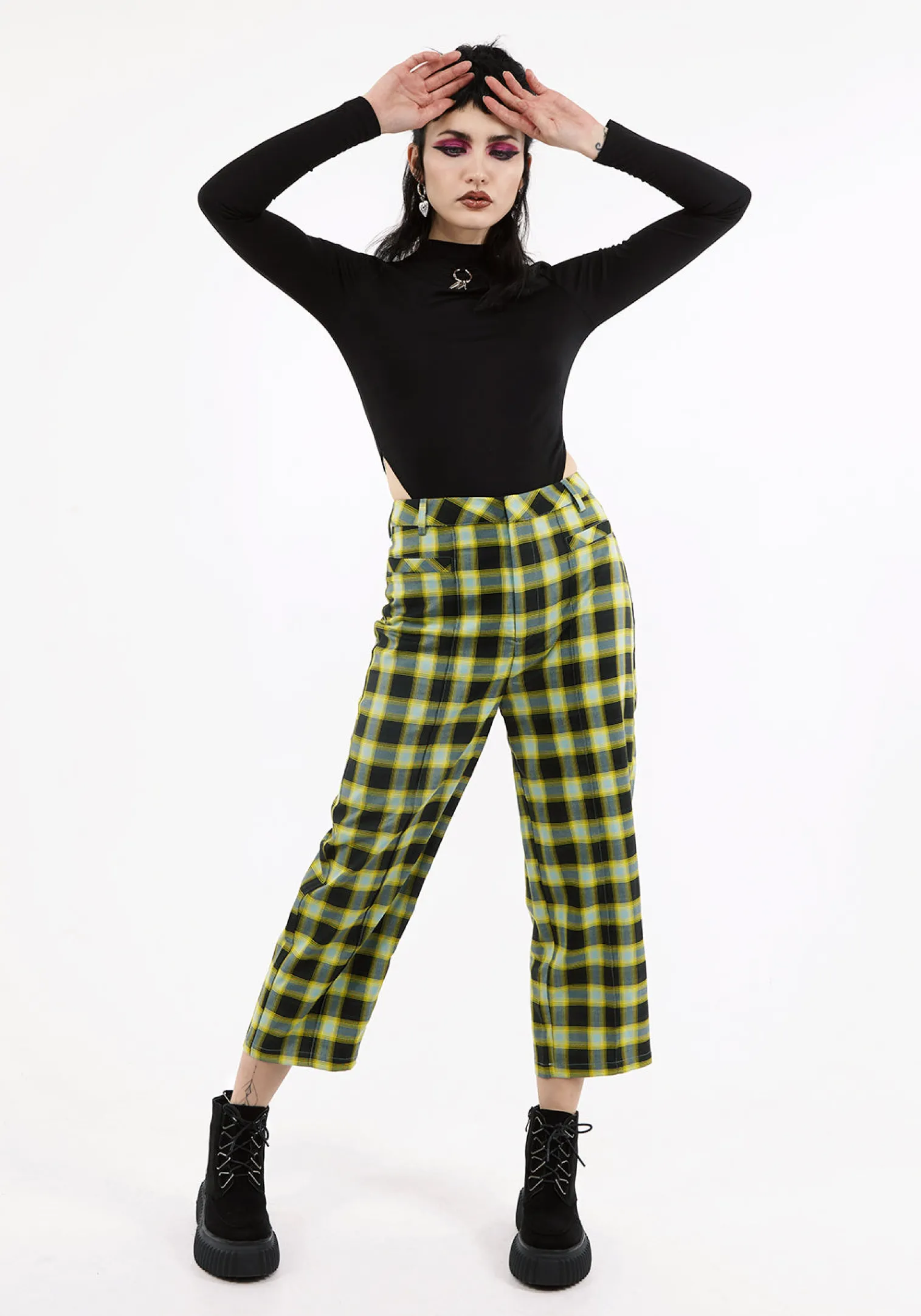 Louvers Tailored Crop Trouser