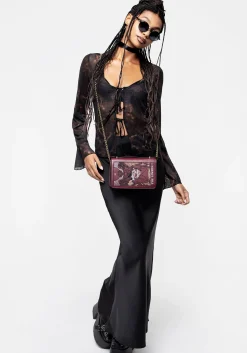 Lovers Embroidered Crossbody Clutch Bag