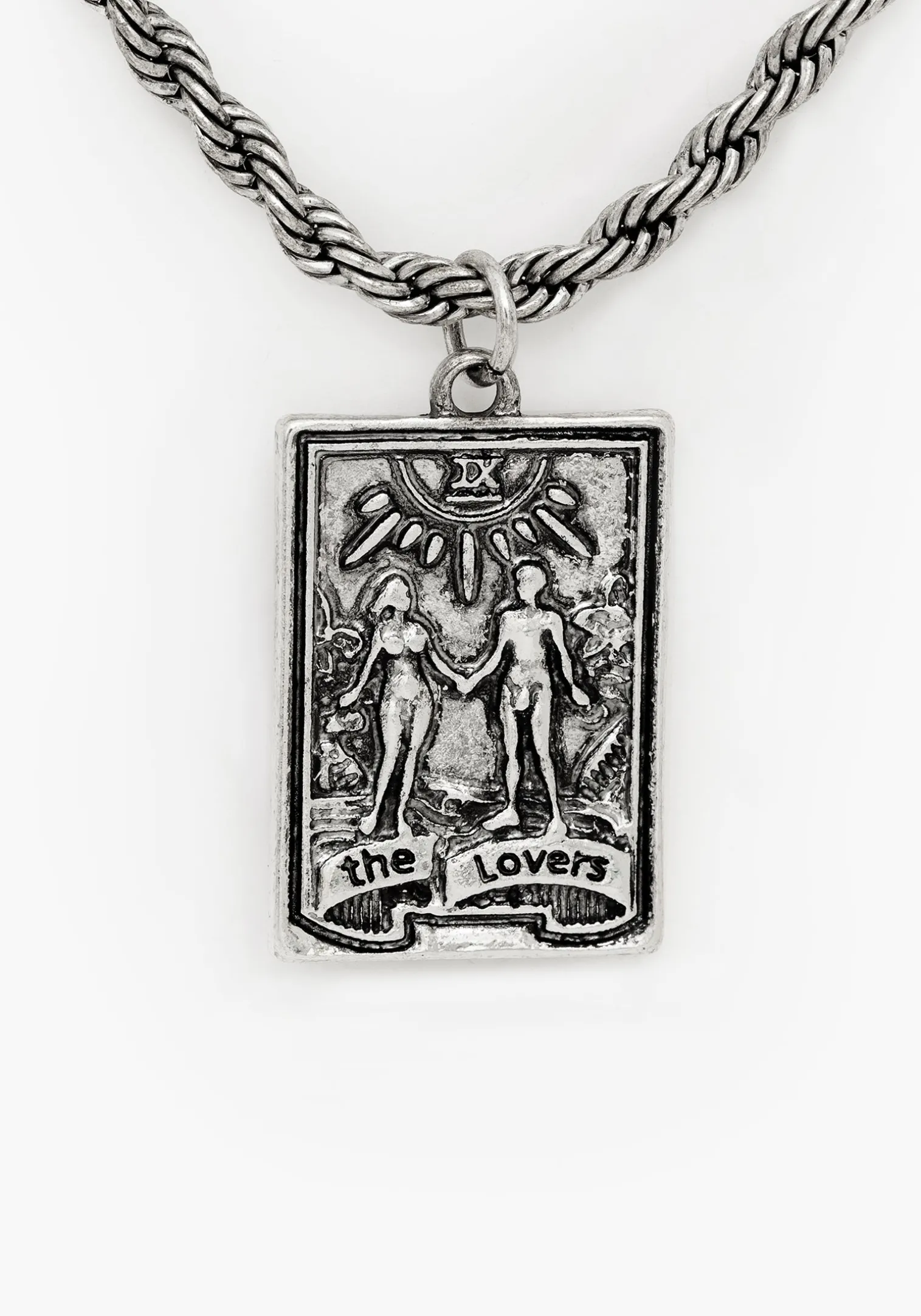 Lovers Tarot Layered Multichain Necklace
