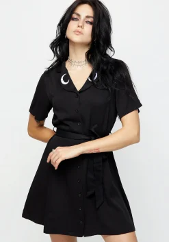 Luna Button Down Mini Shirt Dress
