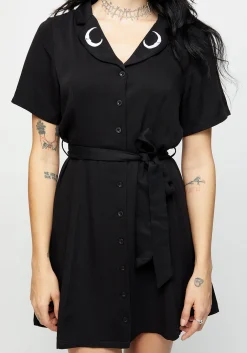 Luna Button Down Mini Shirt Dress