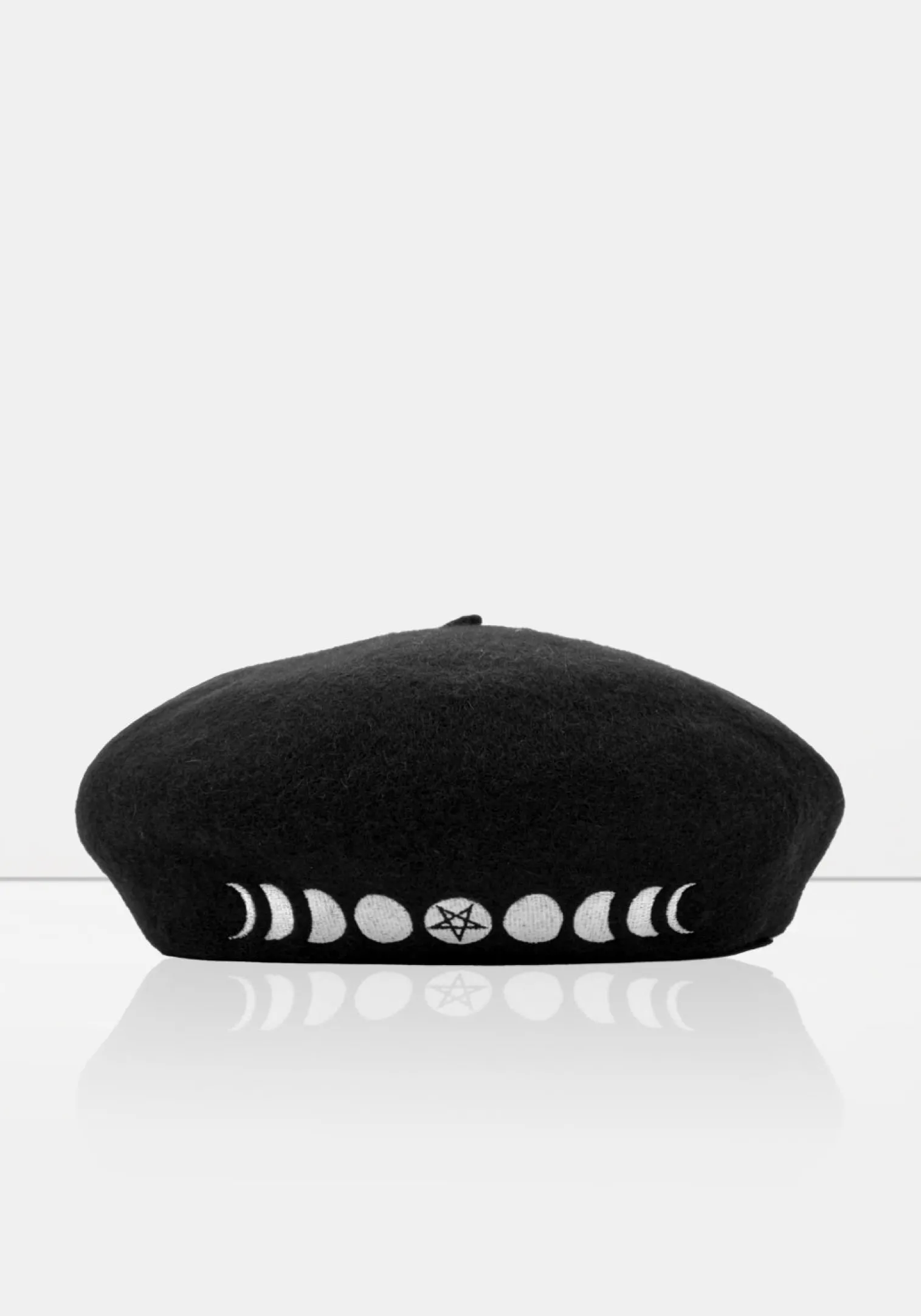 Lunar Embroidered Beret