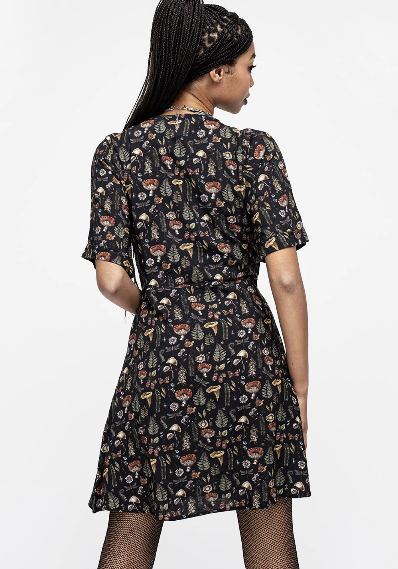 Luthien Wrap Mini Dress