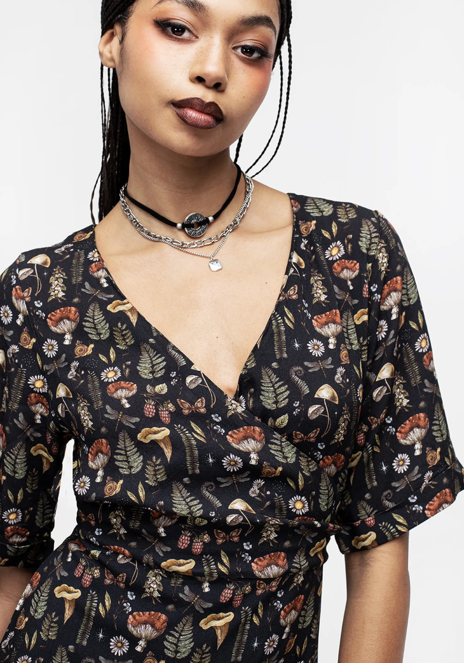 Luthien Wrap Mini Dress