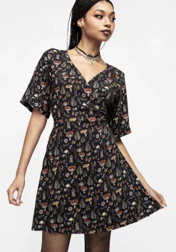 Luthien Wrap Mini Dress