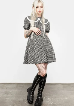 Mabel Gingham Collared Dress