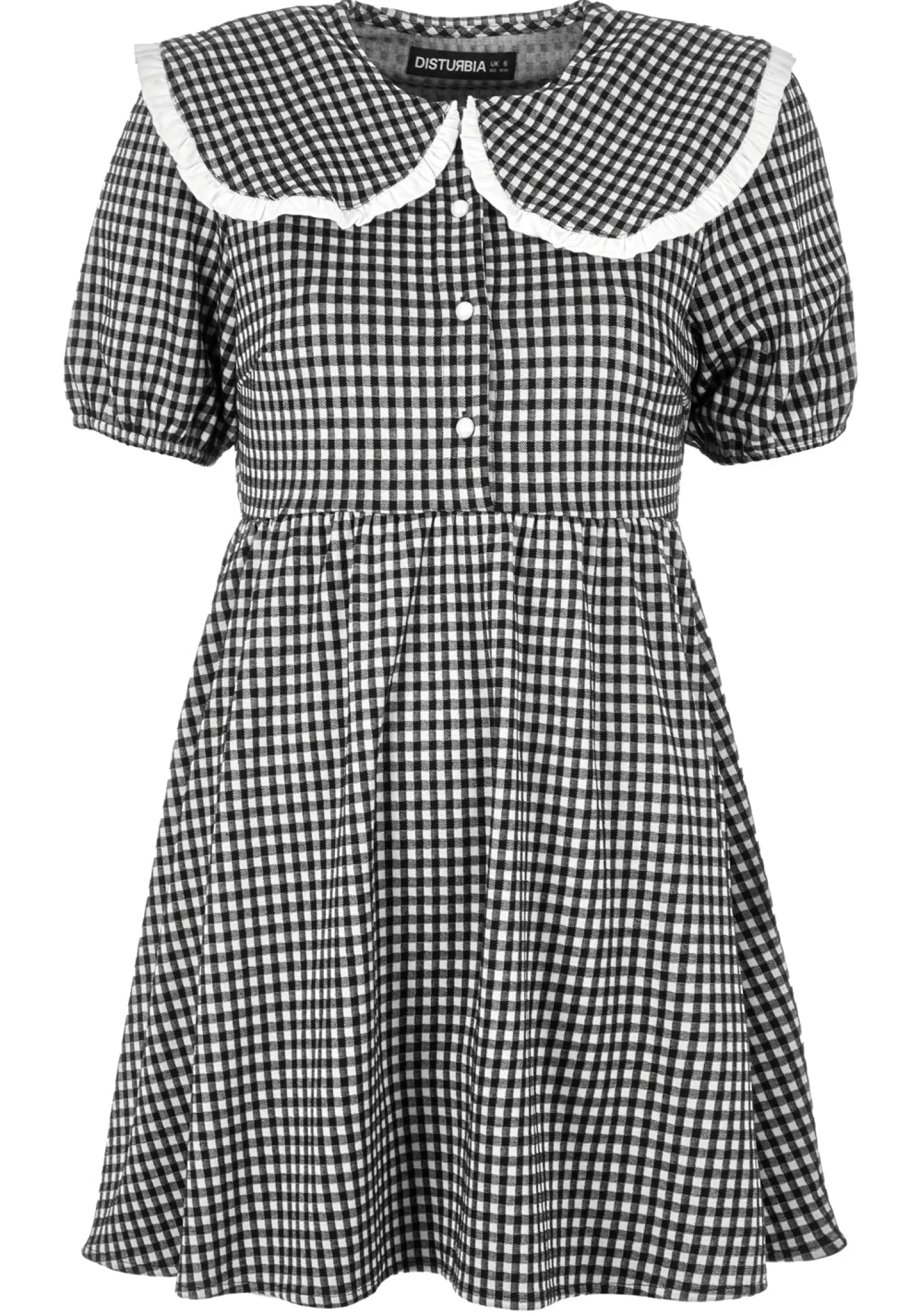 Mabel Gingham Collared Dress