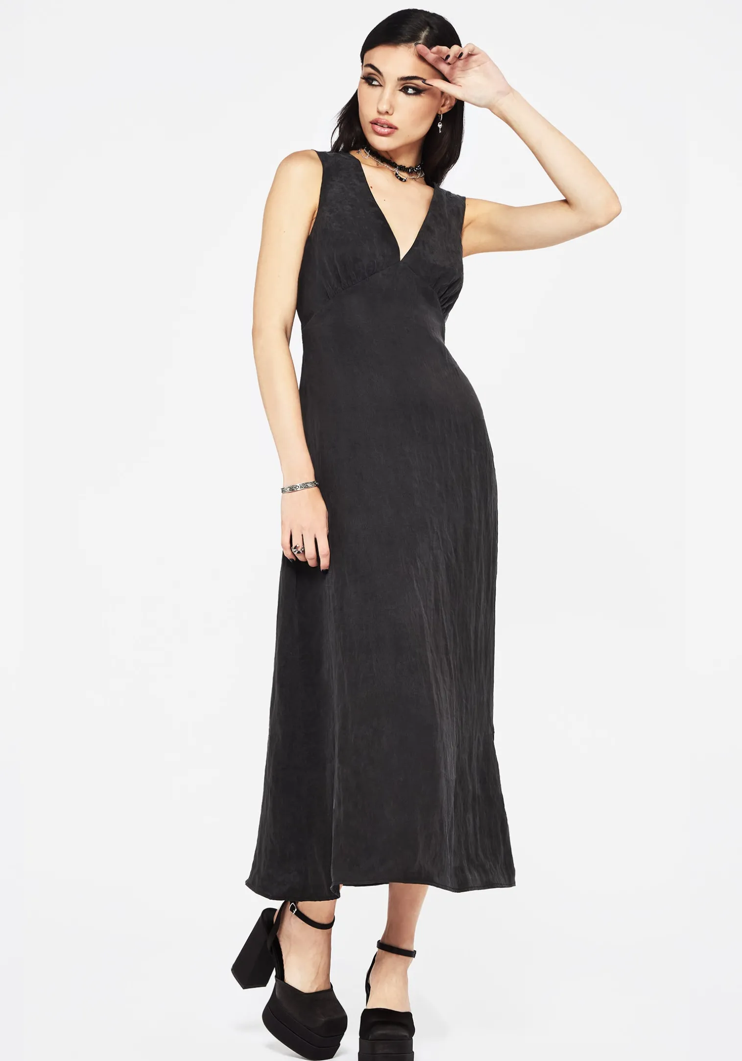 Maeve Lyocell Blend Floral Embroidered Cami Maxi Dress