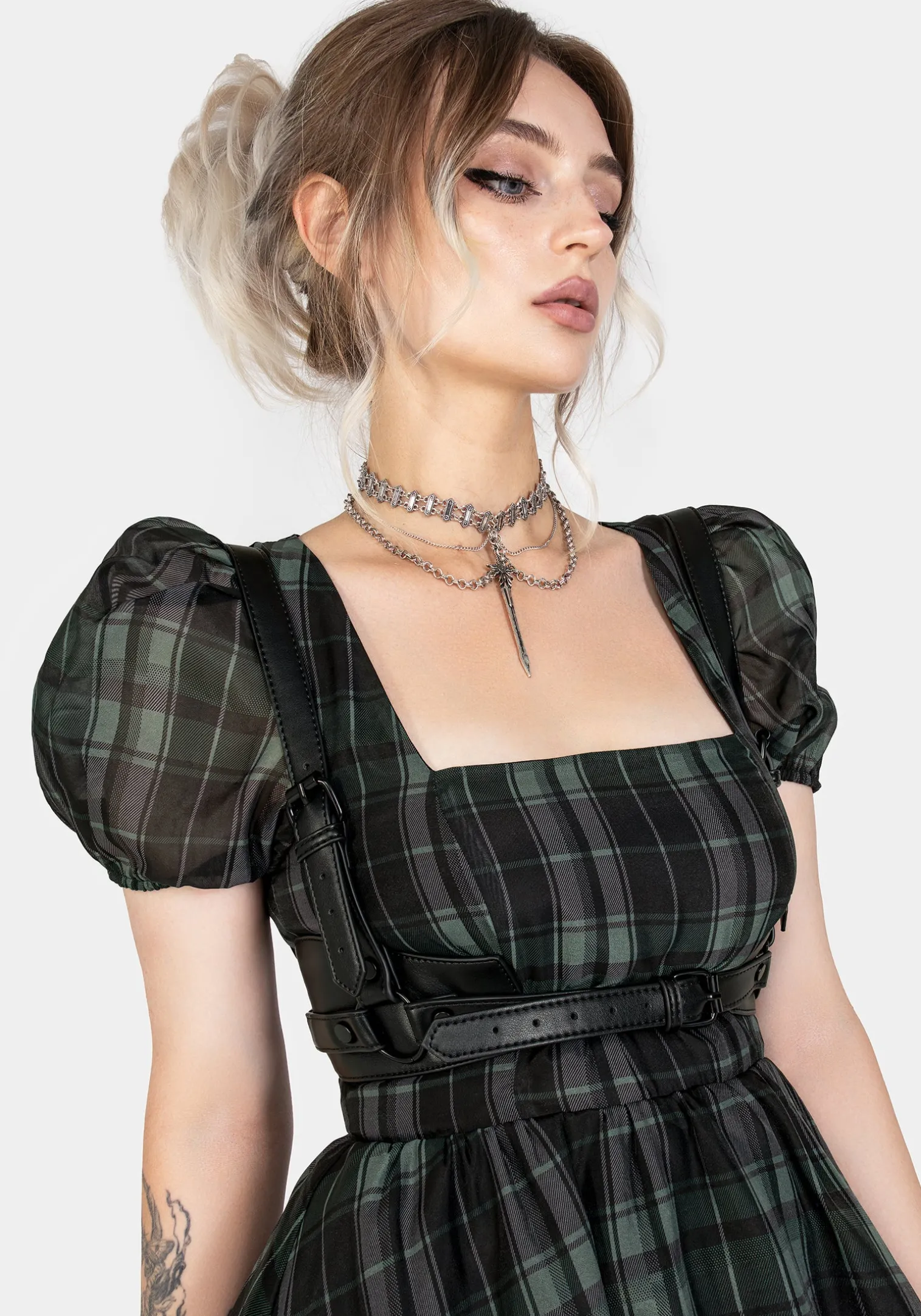 Maeve Western Black Buckle Harness