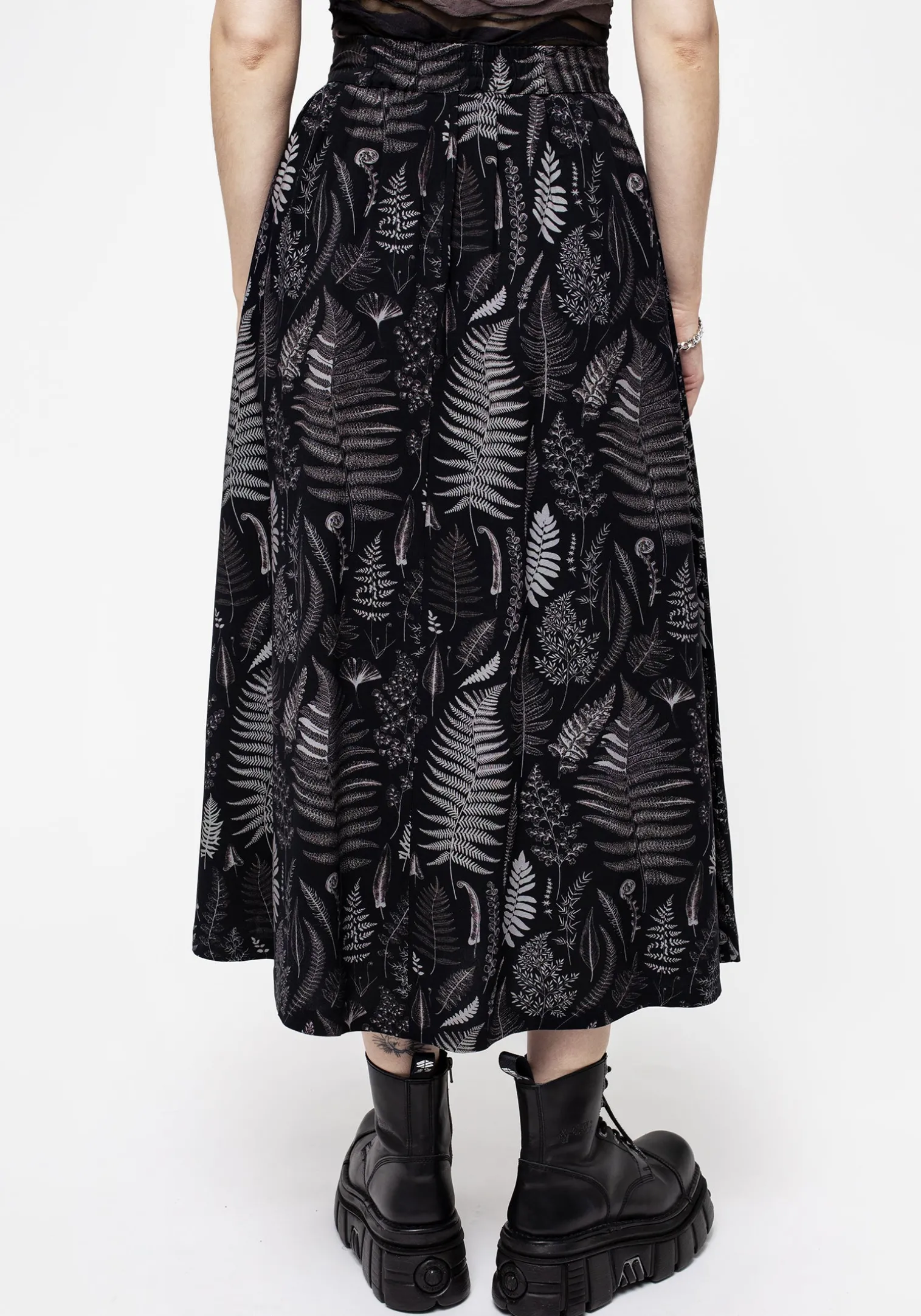 Maidenhair Button Up Midi Skirt