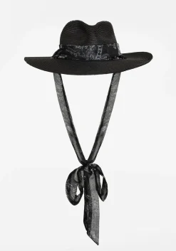 Maleficarum Tie Detail Sun Hat